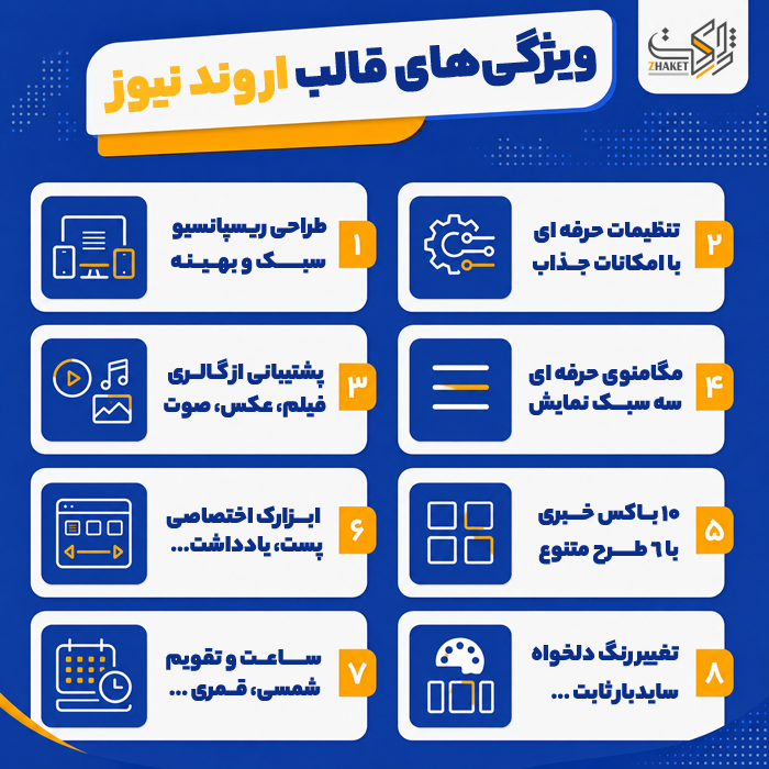 قالب خبری اروند نیوز | قالب Arvand News