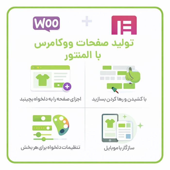 افزونه WooCommerce Page Builder | پلاگین تولید صفحات ووکامرس با المنتور