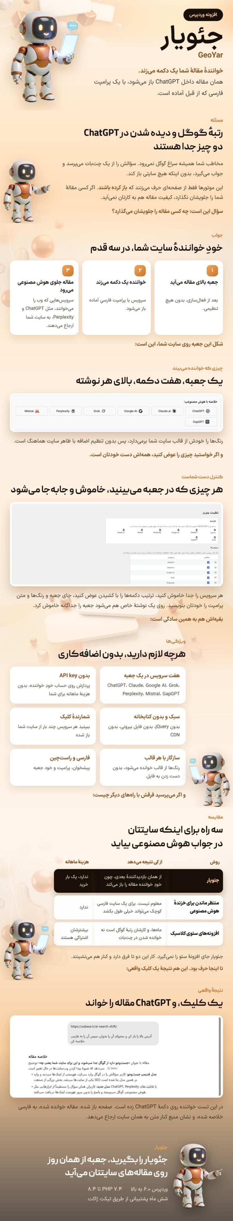 پلاگین سئو برای هوش مصنوعی جئویار