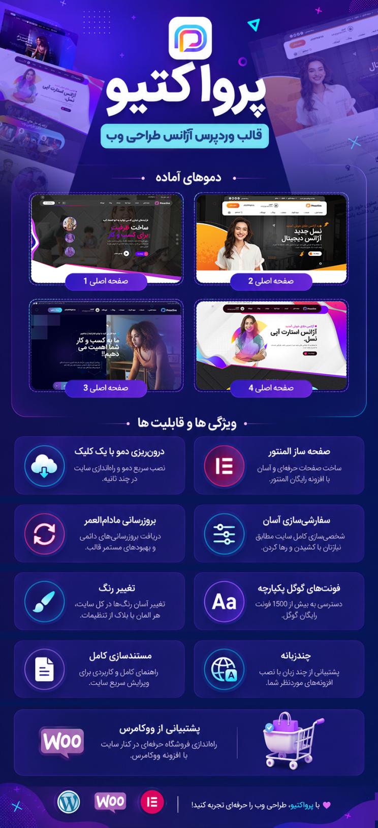 خرید قالب وردپرس پرواکتیو