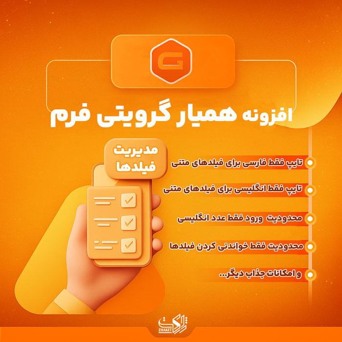 افزونه همیار گرویتی فرم | پلاگین مدیریت فیلد Gravity Forms