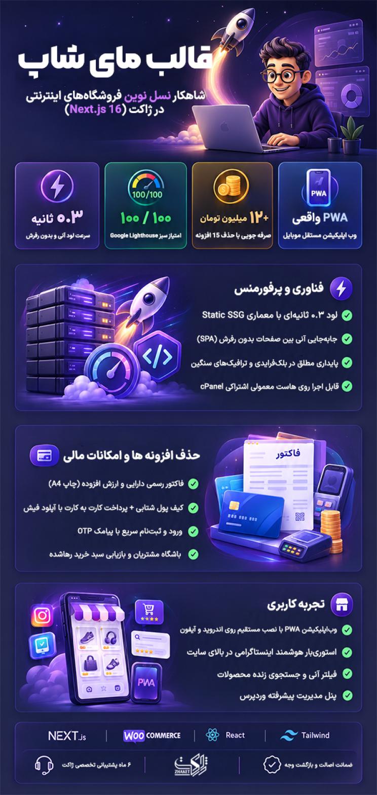 خرید قالب فروشگاهی مای شاپ