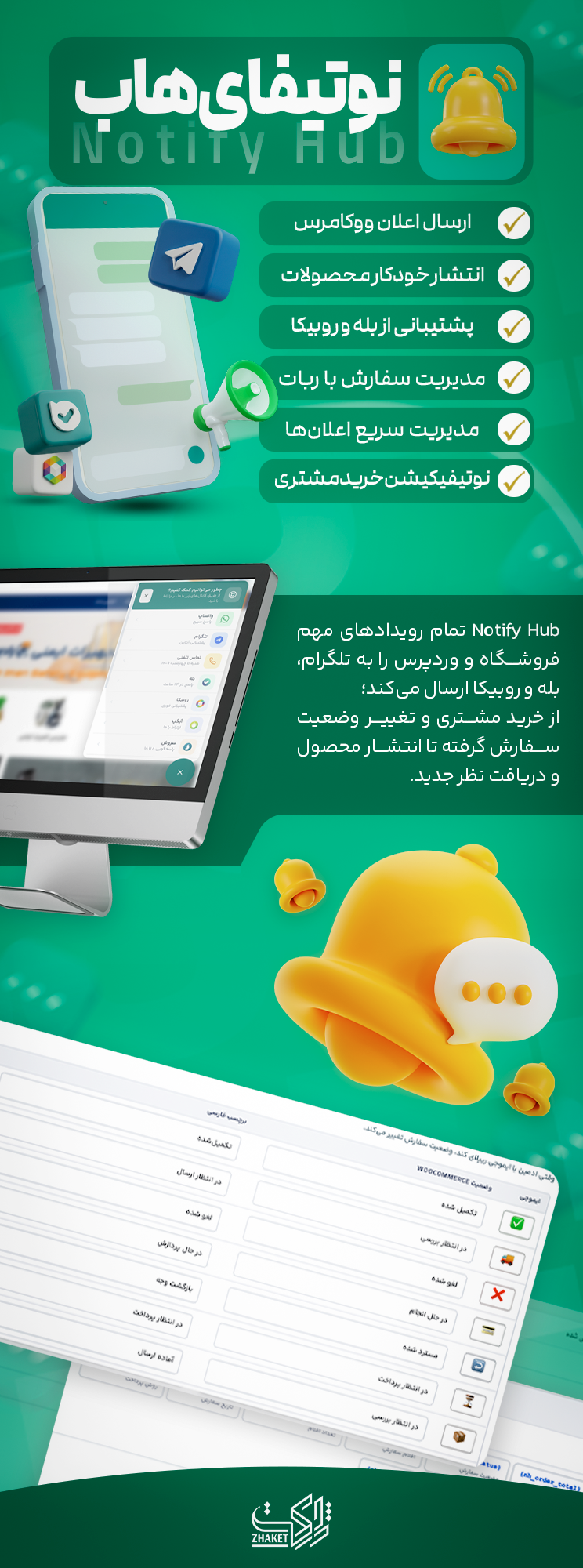 خرید افزونه نوتیفای هاب