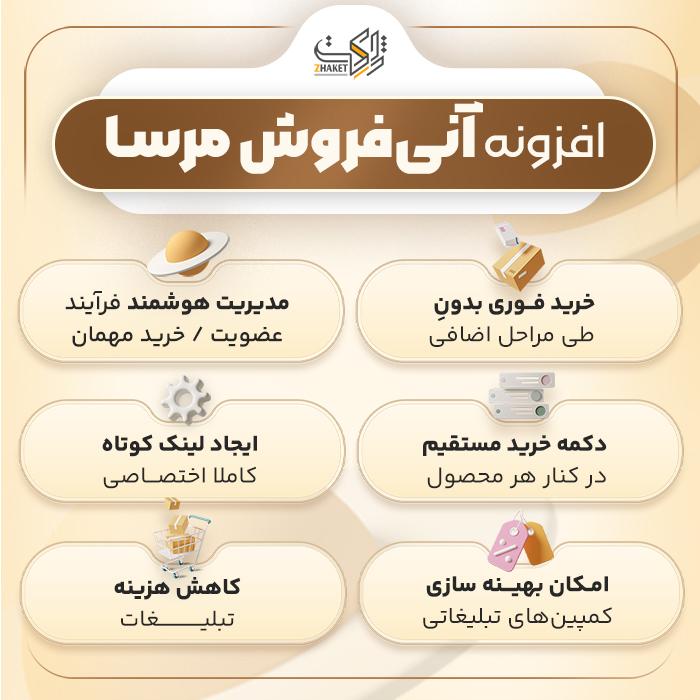 افزونه آنی فروش - پرداخت سریع ووکامرس | پلاگین Mersa Ani Sale