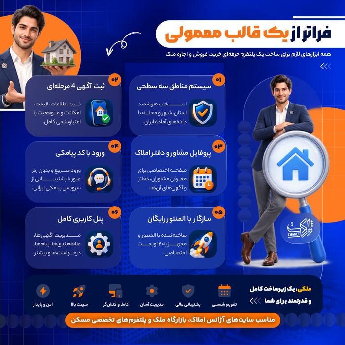 قالب املاک ملکی | قالب خرید و فروش و اجاره