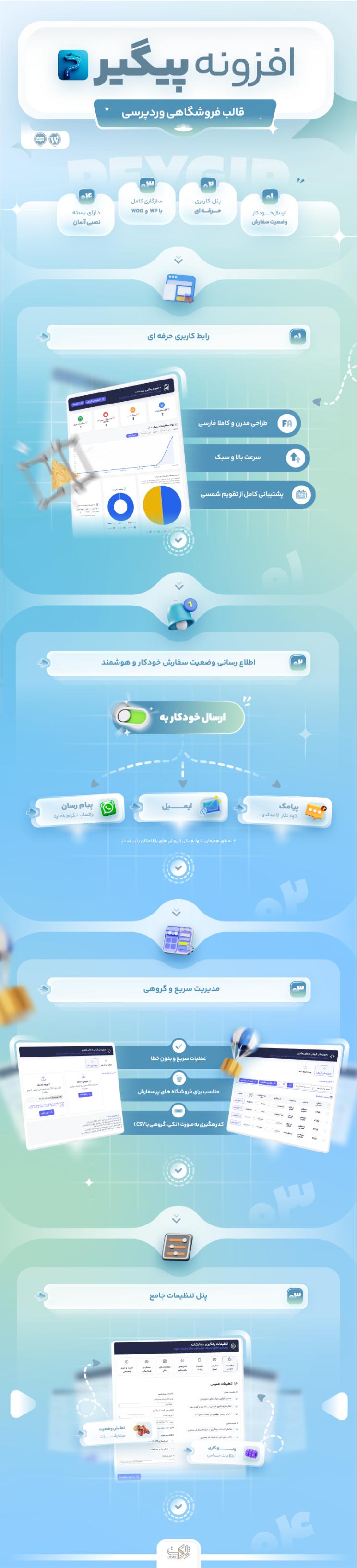 خرید افزونه رهگیری هوشمند سفارشات پیگیر