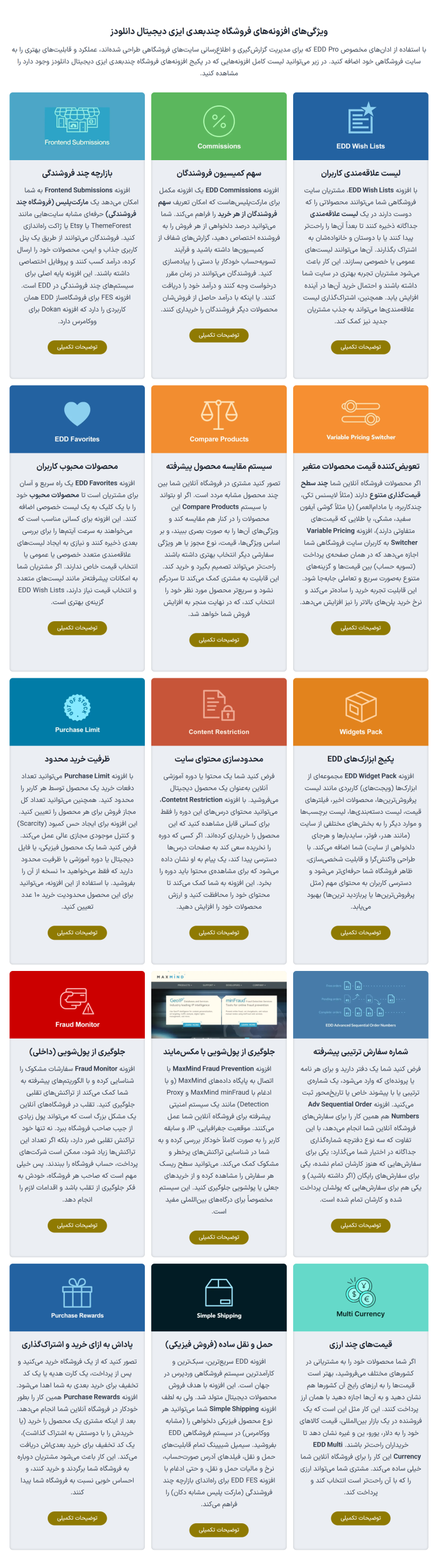 خرید پکیج افزونههای فروشگاه چندبعدی