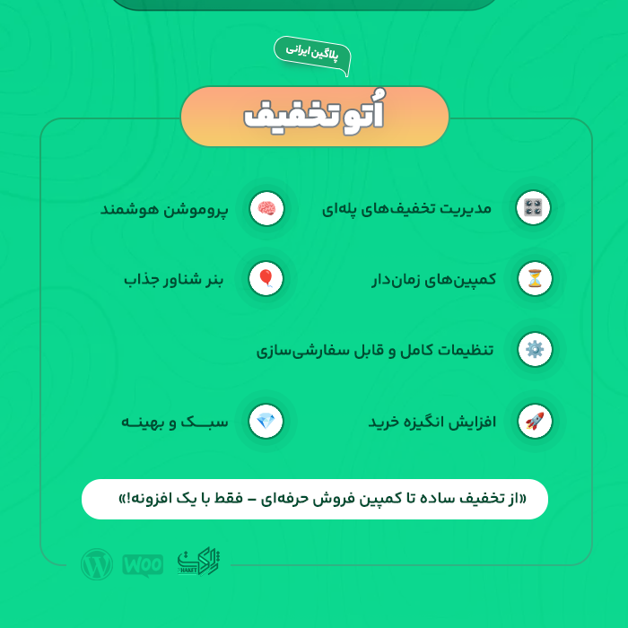 افزونه تخفیف اتوماتیک سبد خرید اتوتخفیف | پلاگین auto takhfif