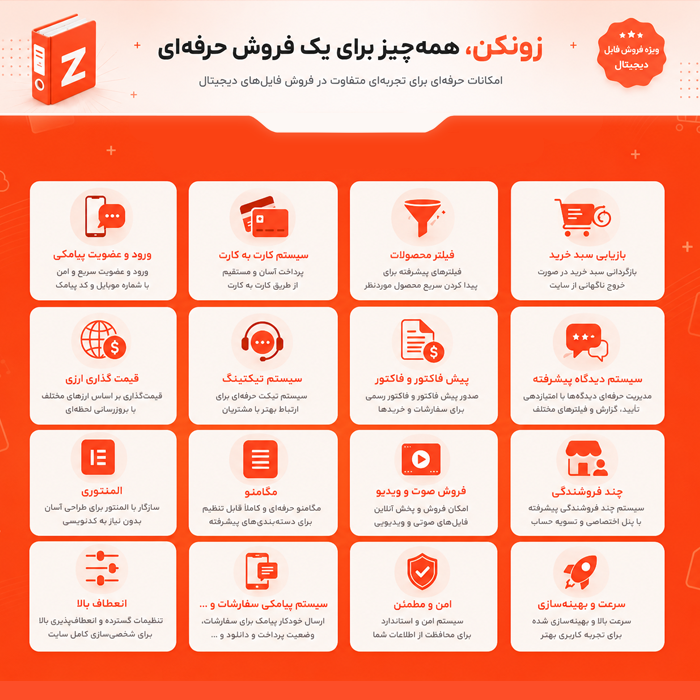 قالب زونکن | قالب فروش فایل zonkan
