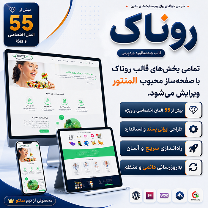 قالب روناک | قالب شرکتی Ronak