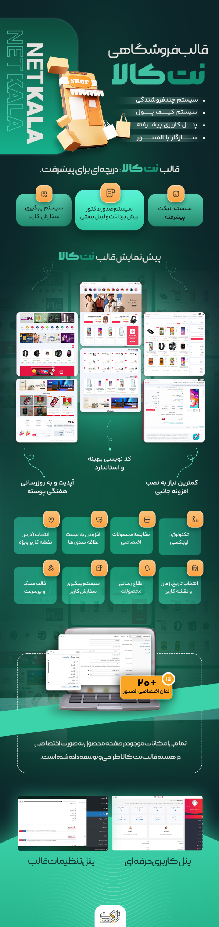 خرید قالب فروشگاهی وردپرس نت کالا