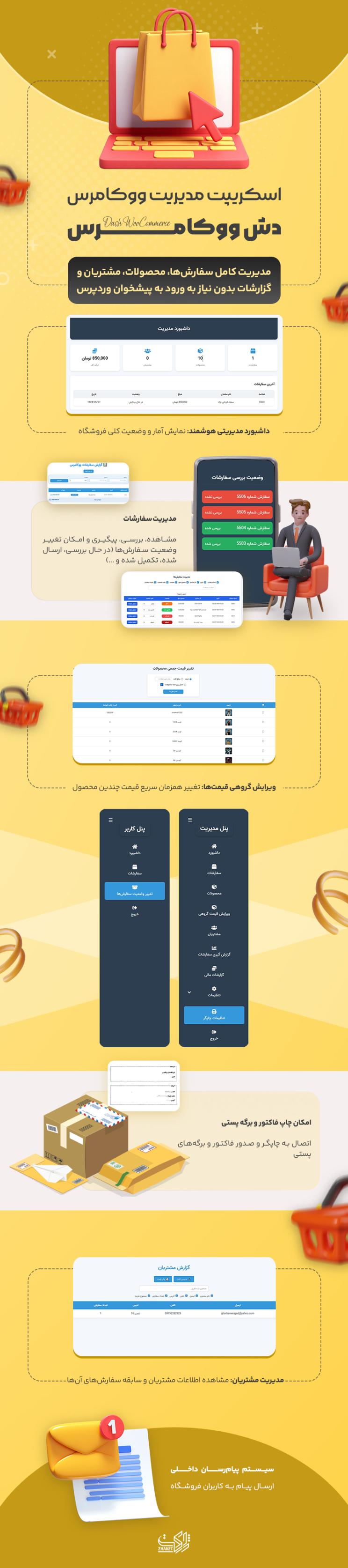 خرید اسکریپت مدیریت فروشگاه ووکامرس