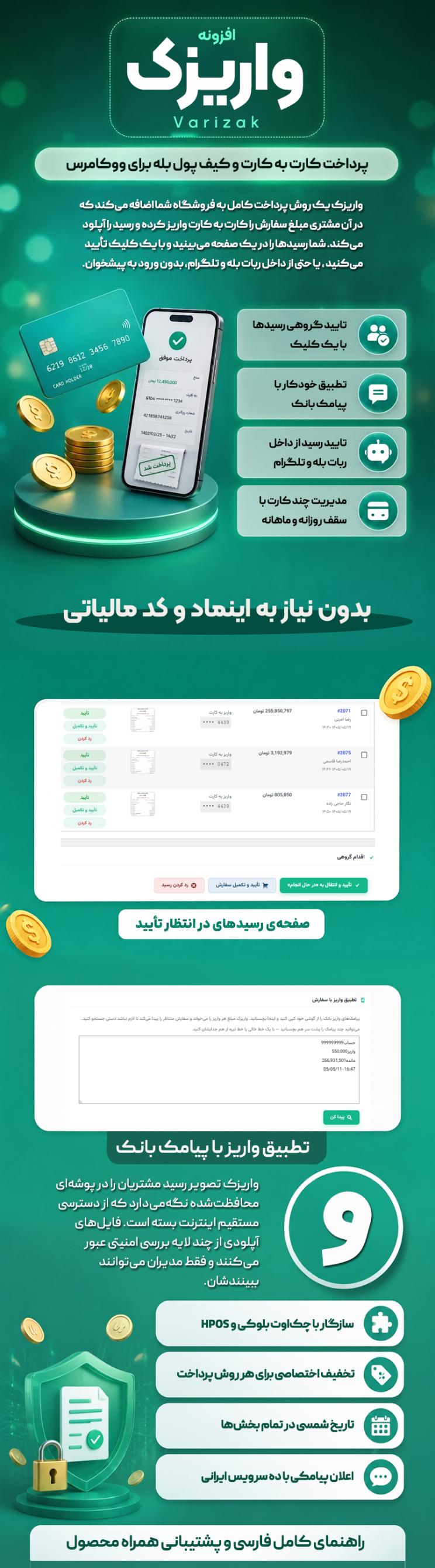 خرید پلاگین کارت به کارت واریزک