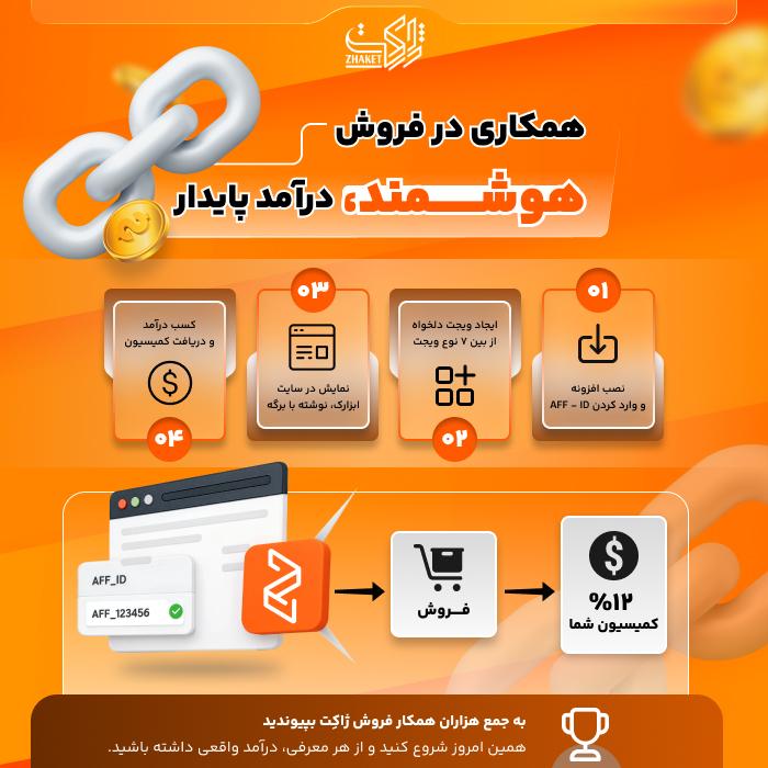 افزونه همکاری در فروش ژاکت | پلاگین Zhaket Affiliate