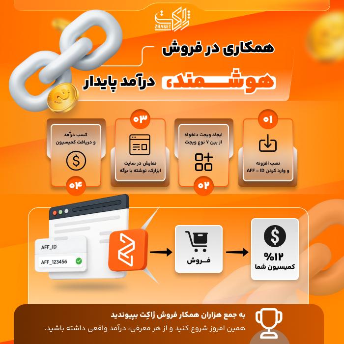 افزونه همکاری در فروش ژاکت | پلاگین Zhaket Affiliate