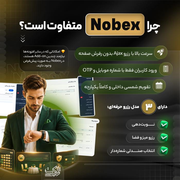 افزونه نوبت دهی و رزرو نوبکس | پلاگین nobex
