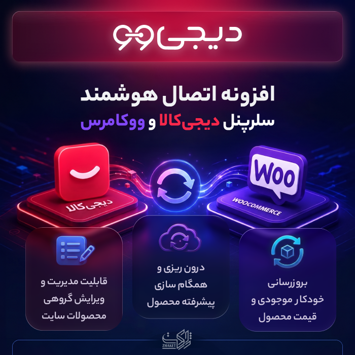 افزونه اتصال هوشمند سلرپنل دیجی کالا | DigiWoo Smart Sync