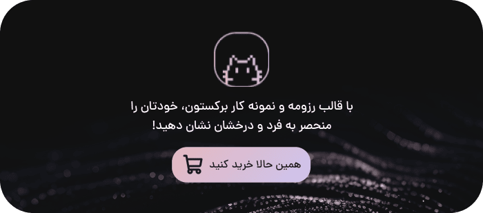 خرید قاالب رزومه برکستون