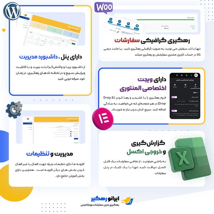 افزونه رهگیری سفارشات ووکامرس ایرانو رهگیر | پلاگین irano rahgir