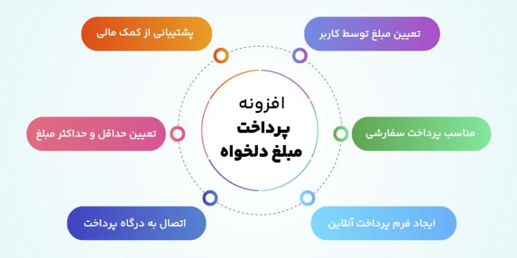 ویژگی های افزونه های پرداخت مبلغ دلخواه