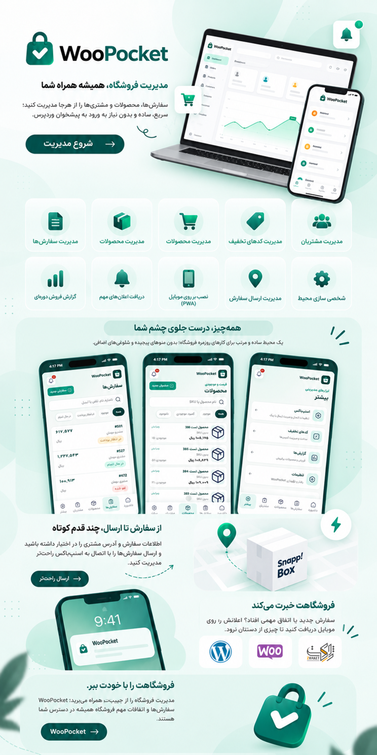 پلاگین مدیریت ووکامرس ووپاکت