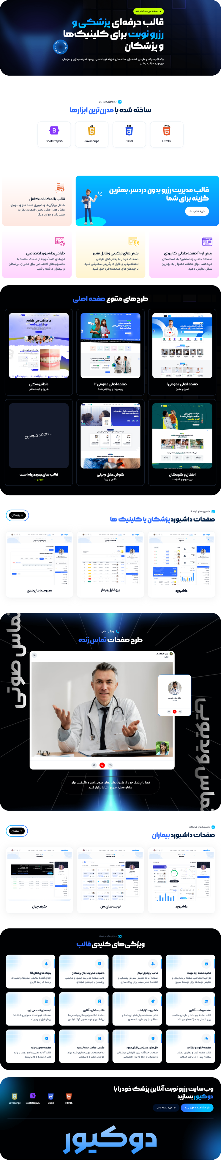 خرید قالب HTML دوکیور