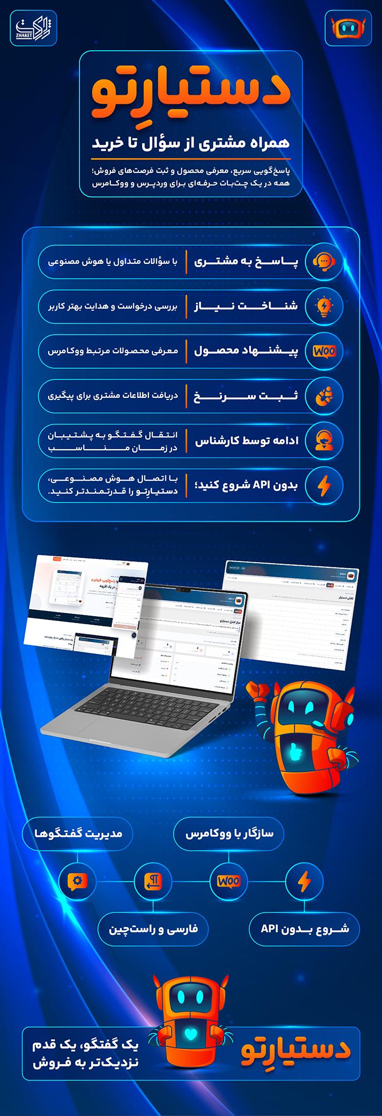 خرید پلاگین چت هوشمند دستیارتو